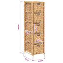 opbevaringsenhed med 6 kurve 47 x 37 x 100 cm vandhyacint