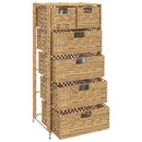 opbevaringsenhed med 6 kurve 47 x 37 x 100 cm vandhyacint