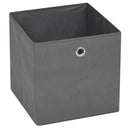 opbevaringskasser 4 stk. 32x32x32 cm ikke-vævet stof grey