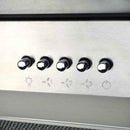 ø-emhætte 90 cm rustfrit stål 756 m³/t. LED