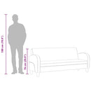 3-personers sofa imiteret ruskind brun