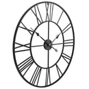 vægur i vintagestil kvarts-urværk metal 80 cm XXL
