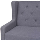 sofasæt 3 dele stof grå