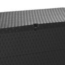 udendørs opbevaringkasse 120x56x63 cm polyrattan antracitgrå