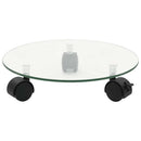 plantevogne 2 stk. hærdet glas 28 cm rund