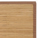 tæppe 160x230 cm bambus brun
