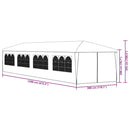 havefesttelt 3 x 12 m hvid