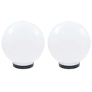 LED-kuglelamper 2 stk. kugleformet 25 cm PMMA