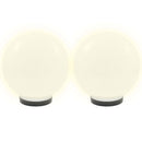 LED-kuglelamper 2 stk. kugleformet 25 cm PMMA