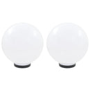 LED-kuglelamper 2 stk. kugleformet 30 cm PMMA