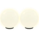 LED-kuglelamper 2 stk. kugleformet 40 cm PMMA