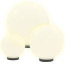 LED-kuglelampesæt 3 dele kugleformet 20/30/40 cm PMMA