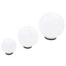LED-kuglelampesæt 3 dele kugleformet 20/30/40 cm PMMA