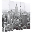 foldbar rumdeler 200 x 170 cm New York by Day sort og hvid