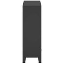 garderobe i metal industriel stil 67 x 35 x 107 cm sort