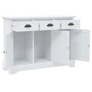skænk med 3 låger 105x35x77,5 cm MDF og fyrretræ