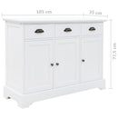 skænk med 3 låger 105x35x77,5 cm MDF og fyrretræ