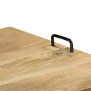 tv-bord i massivt mangotræ 110 x 35 x 45 cm