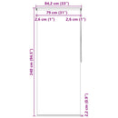 rullegardin til badeværelse 80x240 cm bobler