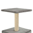 kradsetræ til katte med sisal-kradsestolper 55 cm grå