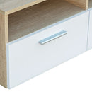 tv-borde 2 stk. 95x35x36 cm konstrueret træ egetræ og hvid