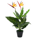 kunstig Strelitzia reginae-plante paradisfugl 66 cm