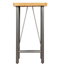 barbord 60x60x107 cm massivt genbrugsteak