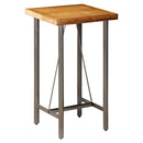 barbord 60x60x107 cm massivt genbrugsteak