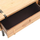 tv-bord 120x33x35 cm massivt grantræ