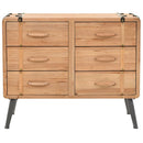 kommode 91x35x73 cm massivt grantræ