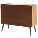kommode 91x35x73 cm massivt grantræ