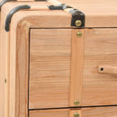 kommode 91x35x73 cm massivt grantræ
