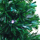 kunstigt juletræ fiberoptisk 64 cm grønt