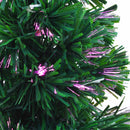 kunstigt juletræ fiberoptisk 64 cm grønt