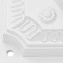 postkasse med piedestal aluminium vintagestil rustbestandig hvid