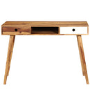 skrivebord 110 x 55 x 76 cm massivt akacietræ