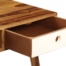 skrivebord 110 x 55 x 76 cm massivt akacietræ