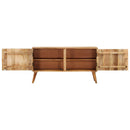 skænk 110x30x60 cm massivt mangotræ