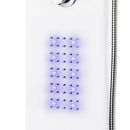 brusepanel 20x44x130 cm aluminium hvid