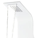 brusepanel 20x44x130 cm aluminium hvid