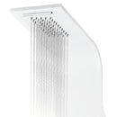brusepanel 20x44x130 cm aluminium hvid