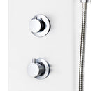 brusepanel 20x44x130 cm aluminium hvid