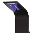 brusepanel 20x44x130 cm aluminium sort