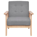 sofasæt 3 dele stof lysegrå