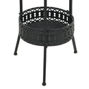 bistrobord 40 x 70 cm metal sort
