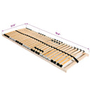 lamelbund til seng med 28 lameller 7 zoner 70x200 cm