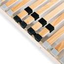 lamelbund til seng med 28 lameller 7 zoner 140 x 200 cm