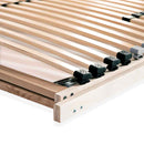 lamelbund til seng med 28 lameller 7 zoner 120 x 200 cm