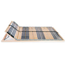 lamelbund til seng med 42 lameller 7 zoner 120 x 200 cm