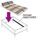 lamelbund til seng med 42 lameller 7 zoner 120 x 200 cm